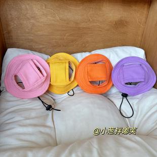 ✅ Dog Hat Pet Cat Fisherman Hat Decorative Photo Cute Accessories Teddy Small Dog Summer Sun Hat