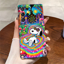 眩晕史努比适用三星A24.4G小众A55.5G手机壳GalaxyS25plus个性S23