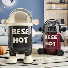 高颜值垃圾桶家用带盖高脚双桶创意客厅卧室卫生间密封垃圾收纳筒