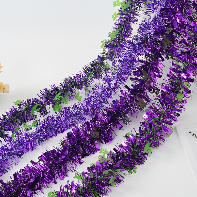 Comercio exterior transfronterizo barra de color de Halloween barra de color fantasma blanco multi-color multicombinación decoración de Halloween cinta de flores