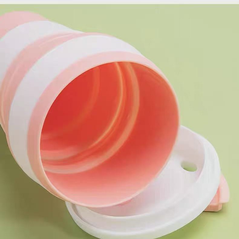 Taza de agua de silicona nórdica, taza plegable portátil al aire libre, taza de oficina, taza de café de alto valor facial