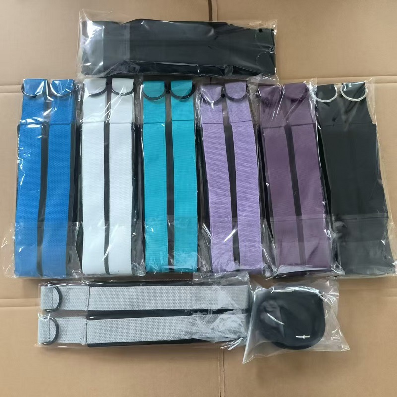 Doble anillo Pilates yoga tobillo hebilla correa de becerro correa de muñeca correa de la manija pulsera Correa yoga suministros auxiliares