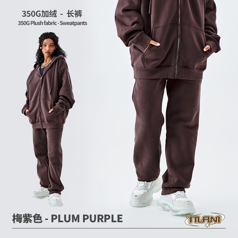 TILANI suéter de los hombres transfronteriza traje deportivo casual moda suéter de color sólido de los hombres y las mujeres simple cremallera Sudadera con capucha