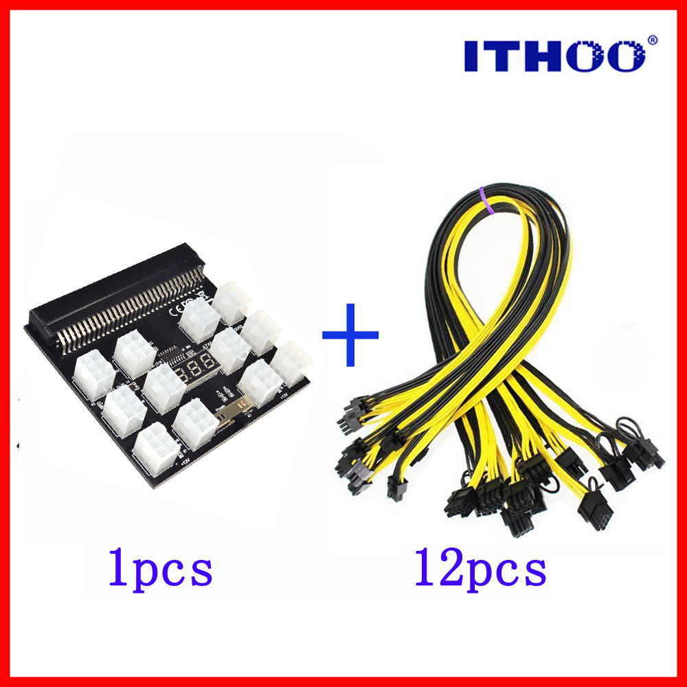 Tarjeta de conversión de energía del H-P del servidor 12 puerto 17 Puerto * 6pin adaptador de tarjeta 12V tarjeta gráfica de alta potencia Tarjeta de alimentación