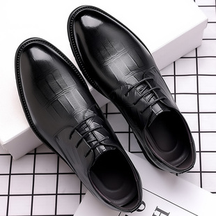 Leather shoes men's new business formal wear casual breathable Men's British Korean style pointed bridegroom wedding shoes