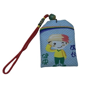 Cartoon Guardian Prayer Bag, Chinese Style Sachet, Car Pendant, Portable Small Purse, Hanging Neck Embroider, Safe Blessing Sachet Bag