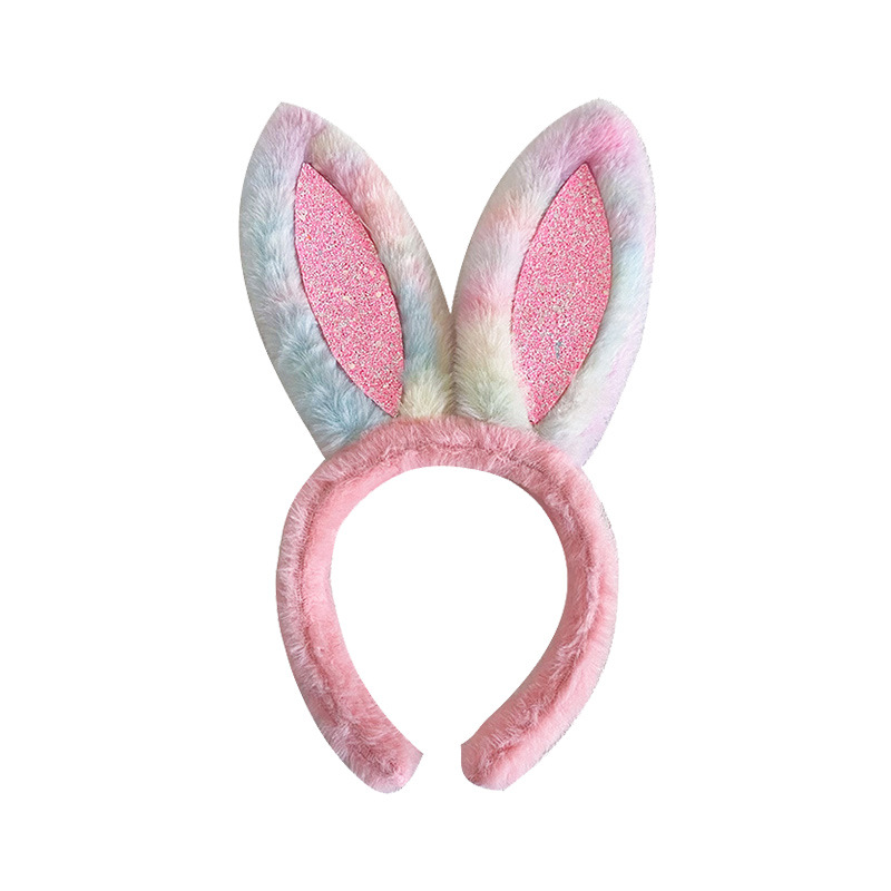 Brazo de cabello transfronterizo personalizado orejas de conejo alambre brazo de cabello personalizado dibujos animados toque de cabello europeo y americano toque de cabello arco