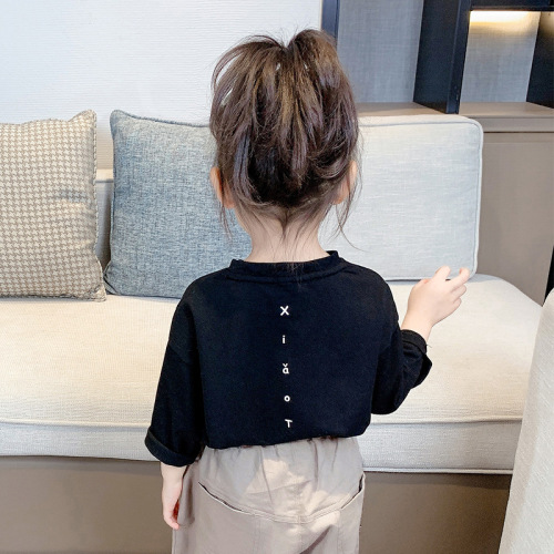2024 Girls' Autumn/Winter Children's Korean Style Summer Long Sleeve Set for Girls and Boys Spring and Summer Fashion Stylish Two-Piece Set