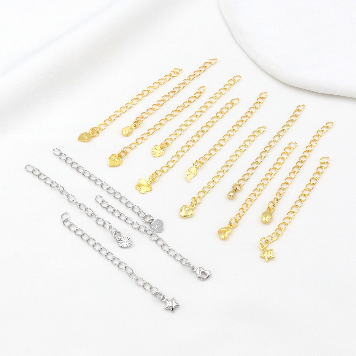 14K包金保色尾链延长链自制手链项链diy手工配件手作首饰材料D108