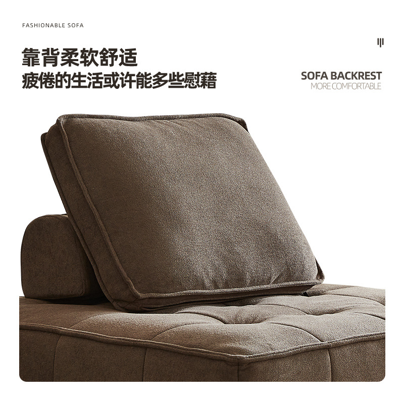 Sofá cuadrado transfronterizo libre combinación sala de estar dormitorio pequeño tipo de casa esponja completa compresión sofá de tela perezosa