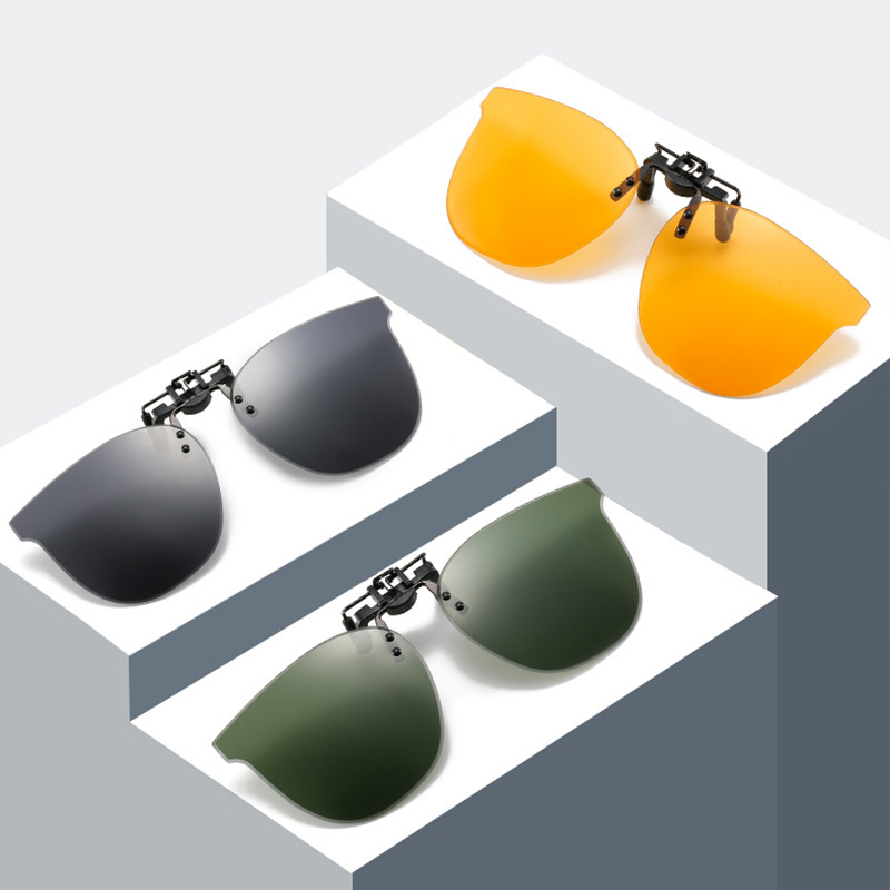 New sunglasses clip driver sunglasses insert clip frameless polygonal men's and women's myopia polarizer clip wholesale New sunglasses clip driver sunglasses insert clip frameless polygonal men's and women's myopia polarizer clip wholesale