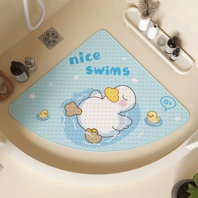 Avtomobil döşəmə paspasları – toilet waterproof mat - little-duck-bath-no-5-5454cmcustomizable-pattern