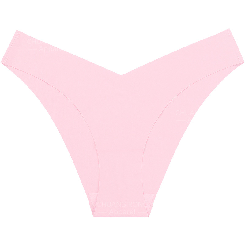 Ropa interior sin costuras de seda de hielo europea y americana cintura baja de las mujeres más calzoncillos entrepierna de algodón transpirable Levantamiento de cadera ropa interior deportiva para niñas