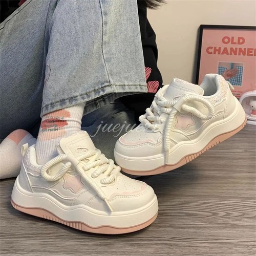 Children's sneakers new style 2024 spring and autumn comfortable girls thick-soled single shoes casual shoes sports shoes children's shoes