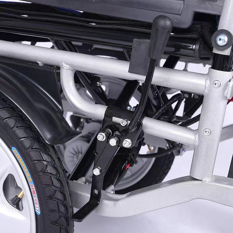 Electric Wheelchair Front-Wheel Drive Automatic Intelligent Folding Lightweight Elderly Disabled Mobility Aid Electric Wheelchair Cross-Border