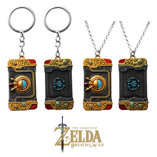 Game peripherals: The Legend of Zelda: Breath of the Wild, Sika Slate Keychain, Zelda Bagpipe Necklace, Pendant
