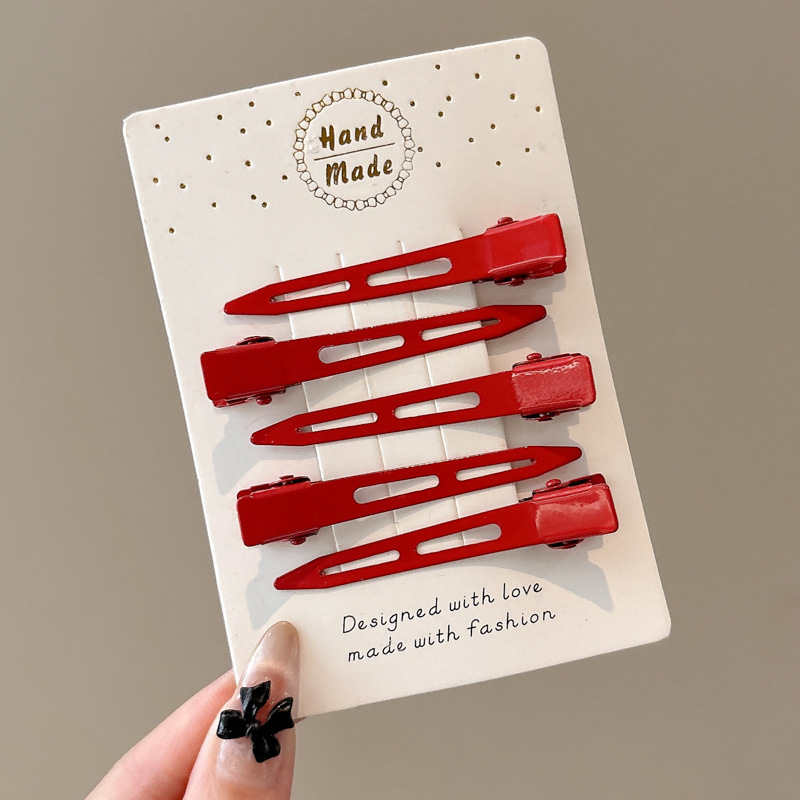 Horquilla de metal de alta calidad para otoño e invierno clip para flequillo en la frente femenina