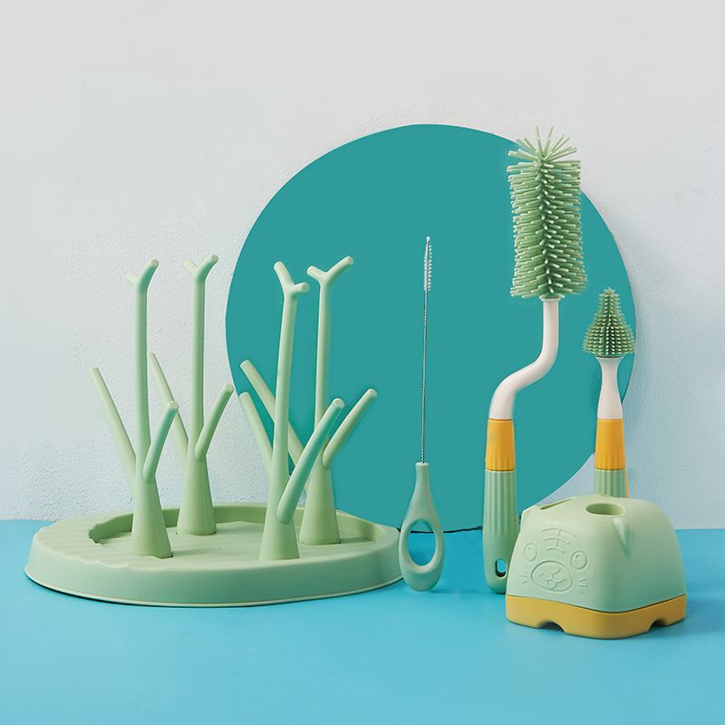 Bottle detergent, drying rack, feeding bottle, dustproof storage system