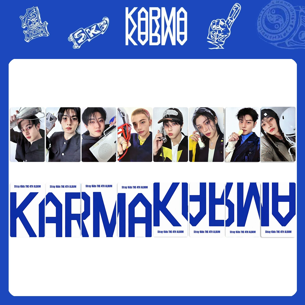 Альбом STRAY KIDS KARMA периферийная фотокарта ограниченная карта HOORAY альбомная карта SKZ специальная фотокарта