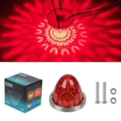 Gündüz işıqları Lamp Glass-Type Plastic Truck Side - 10-30v-always-on-red-single-pack