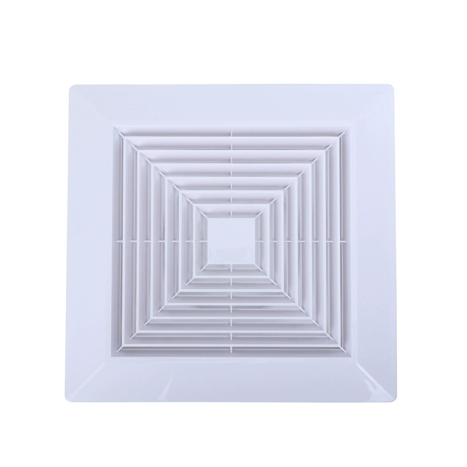 Вентиляционная решетка потолочная ABS, квадратное подключение, круглый пружинный фиксатор, панельный диффузор, воздуховод, устойчивый к коррозии