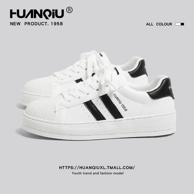 环球 Sneakers, demi-season low white shoes, universal casual footwear, 2025 years, Korean style