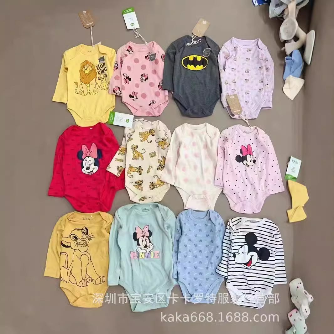 Amazon Kids Clothing Collection: Pure Cotton Baby Rompers, Toddler Onesie, 0-3 Years Old, Summer Clothing