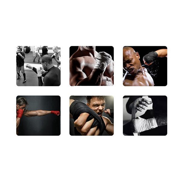 1 Piece Color: Random Color Material: Cotton 2.5m Cotton Boxing Bandages for Hand Wrapping in Fighting Sports