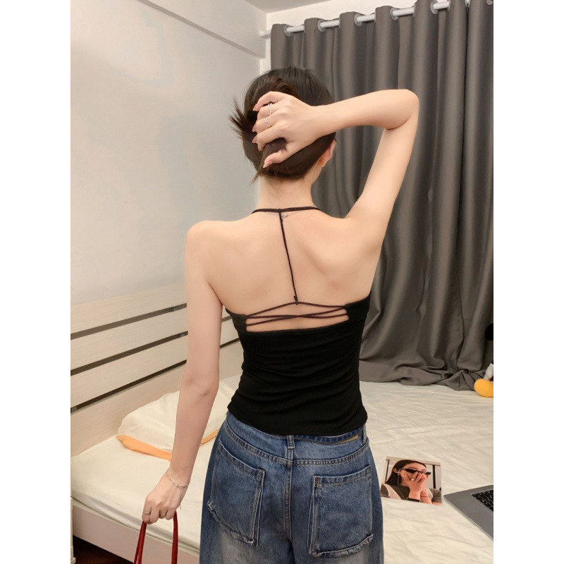 algodón humano cuentas chaleco cintura cojín de pecho chaleco colgante chaleco delgado sexy puro deseo image 4