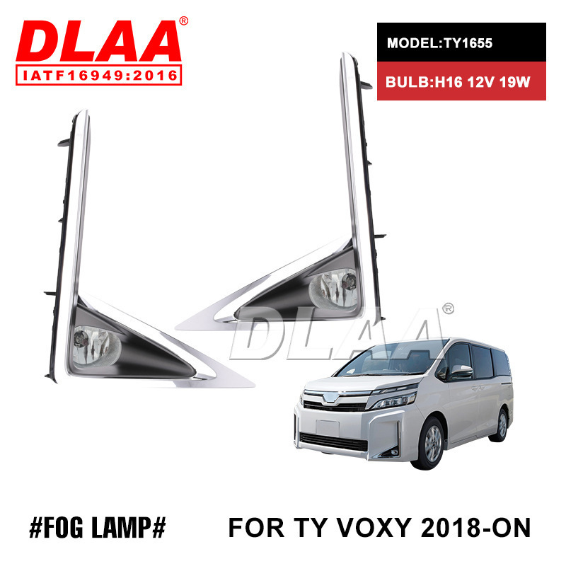 Aplicable para TOYOTA VOXY 2018 - ON conjunto de lámpara de niebla de halógeno delantera, luz de conducción diurna y luz de barra delantera