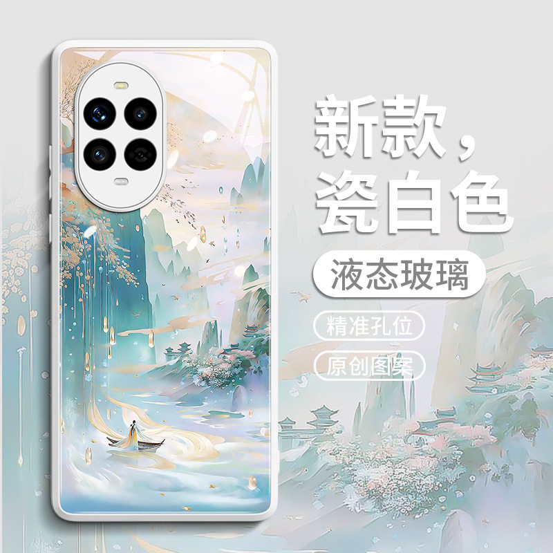 Suitable for Huawei Nova14 Mobile Phone Case Nova13Pro Protective Cover 12 Glass Ultra11 New Gilt Landscape Suitable for Huawei Nova14 Mobile Phone Case Nova13Pro Protective Cover 12 Glass Ultra11 New Gilt Landscape