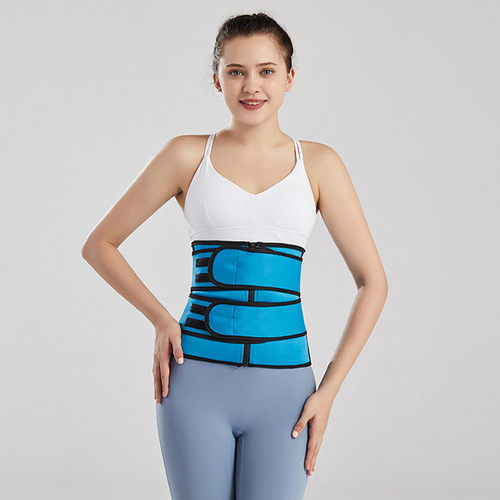 Waist cincher chlorine rubber shaping dress belt double belt waist trainer steel bone tight