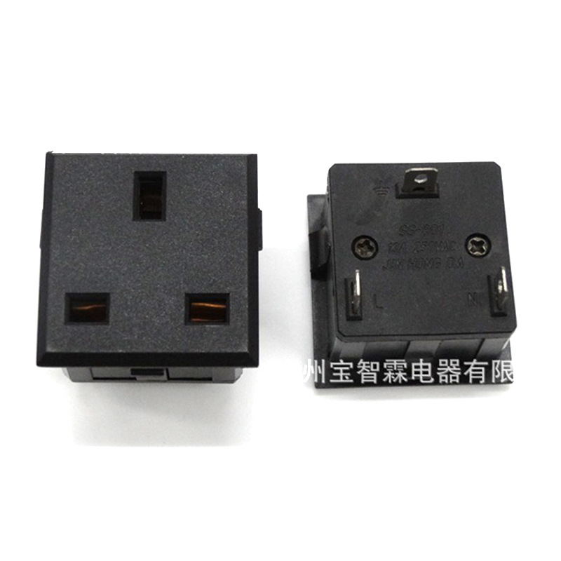 宝智霖供应AC电源插座 英式PDU机柜插座 高性能英标13A机柜插座