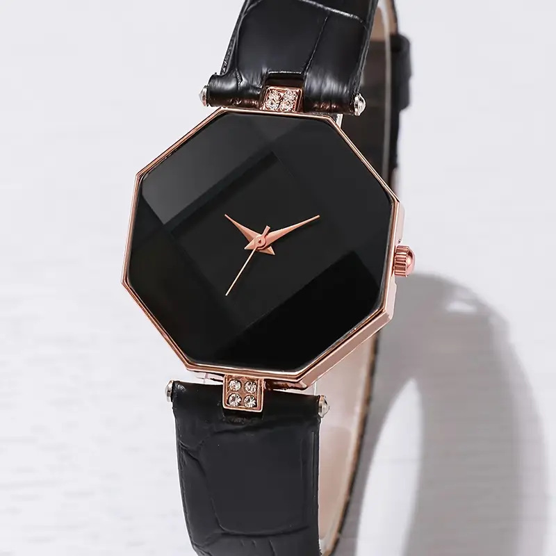 Fashionable trend glass quartz swiss watch