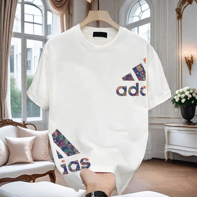 Summer cotton trend comfortable breathable brand short sleeve…
