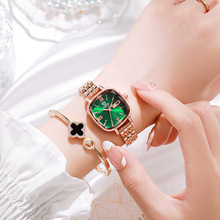 2022新款小方形女士手表高级感ins风轻奢百搭钢带女表简约气质潮