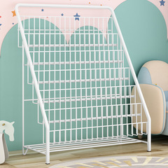 北歐簡易鐵藝落地免安裝雜誌書刊置物幼兒園兒童繪本寶寶收納書架