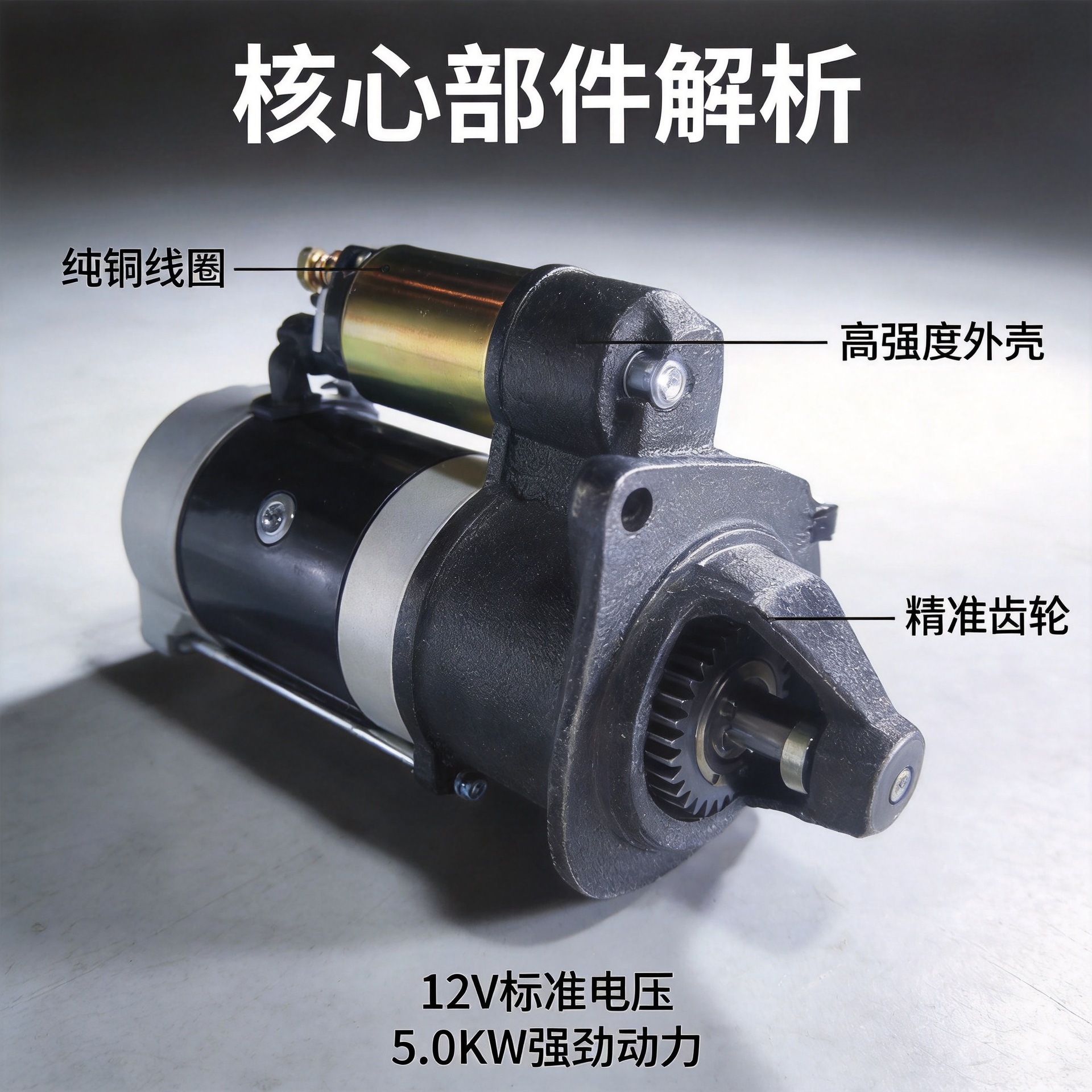 Cross-Border Export Starter Motor Manufacturer Wholesale 12V Forklift Truck Qdj158Dqdj1315A for Forklifts