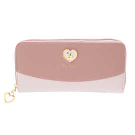 工厂直供新款卡通立体MLD女士可爱系列长款钱包现货粉紫色