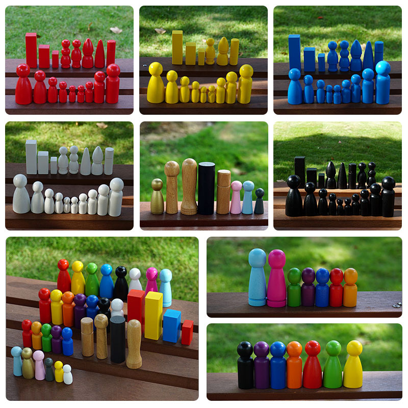 心理学家庭系列排列小物件咨询师工具摆件人偶小木偶教具道具模型