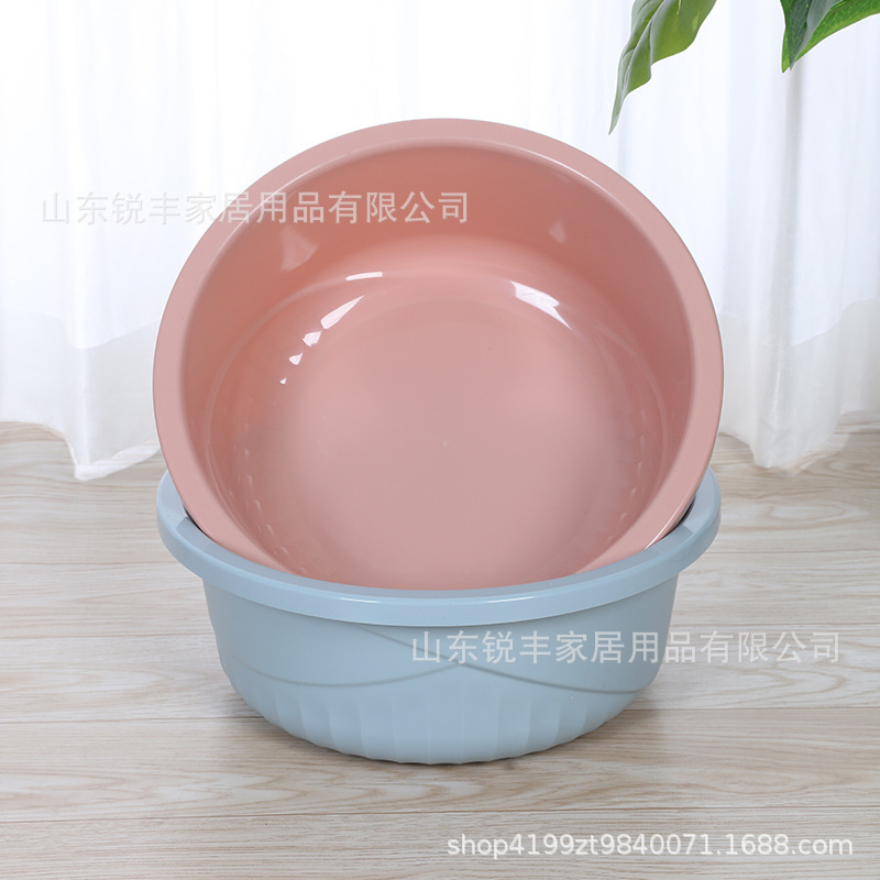 厚みのあるプラスチック洗面器、家庭用洗面器、学生寮の洗濯洗面器、洗面器メーカー卸売、印刷可能なロゴ|undefined