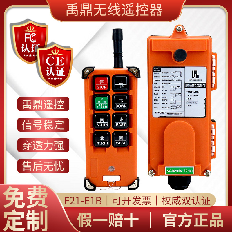 Customized Nanjing Yuding F21-E1B Single-Beam Electric Hoist Crane, Traveling Crane, Gantry Crane, Industrial Wireless Remote Control