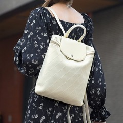 Korean niche dual-shoulder backpack for women, 2024 new fashion trend backpack for students, large capacity school bag travel bag