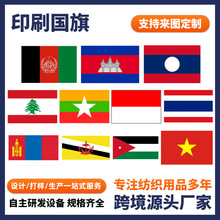 庆典活动装饰旗帜四方旗国家旗帜广告宣传旗双面定位印花不褪色