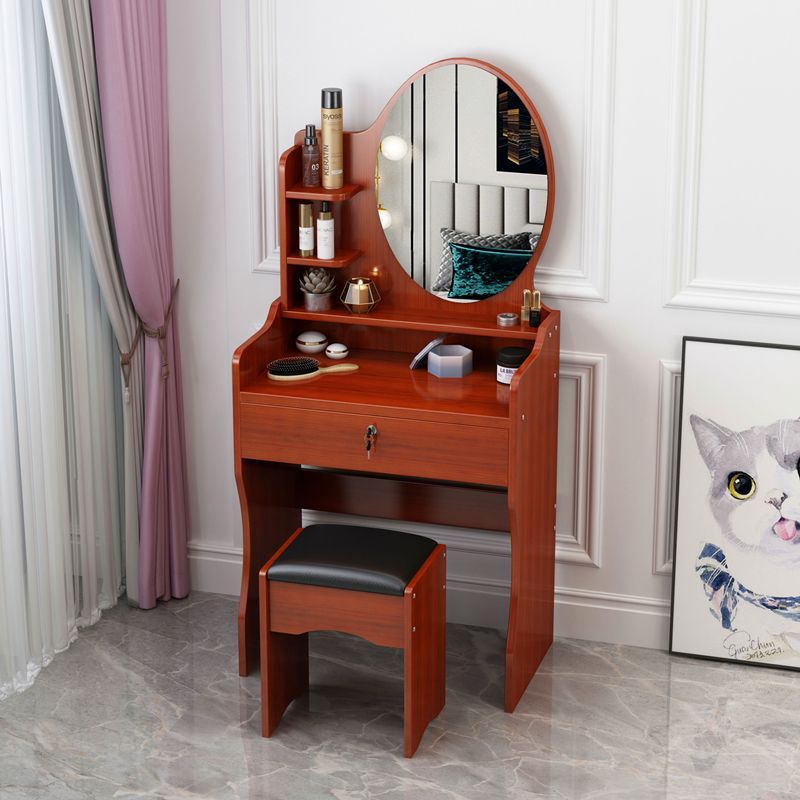 Tocador Mesa 918 dormitorio pequeño apartamento de almacenamiento mesa de maquillaje con luces Comercio exterior transfronterizo