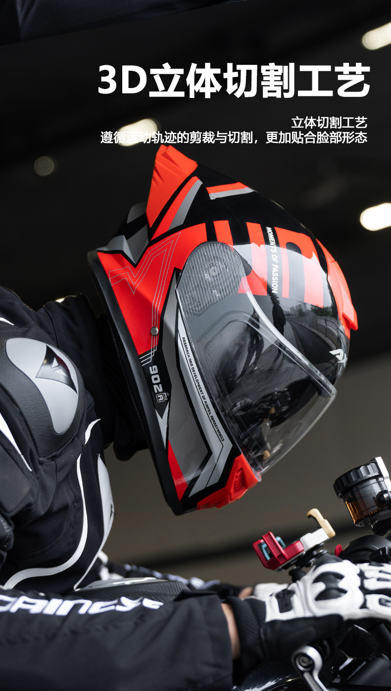 3C/Dot Motorcycle Helmet for Men, Winter Warm Electric Bike Helmet for Women, All-Season Neck Gaiter Style Full-Face Helmet