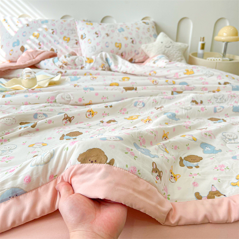 Una colcha de algodón de grado materno e infantil de Xinjiang, colcha de aire acondicionado central, colcha de verano, lavable a máquina, dormitorio de verano, colcha fresca de verano
