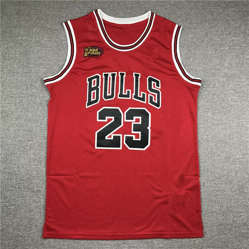 Вышитые Bulls 98 Финал 23 Джордан баскетбольная форма BULLS NBAFINALS баскетбольная майка
