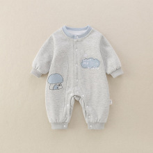 2025新款婴儿男宝宝a类纯棉连体衣男童小童爬服哈衣儿童秋装衣服