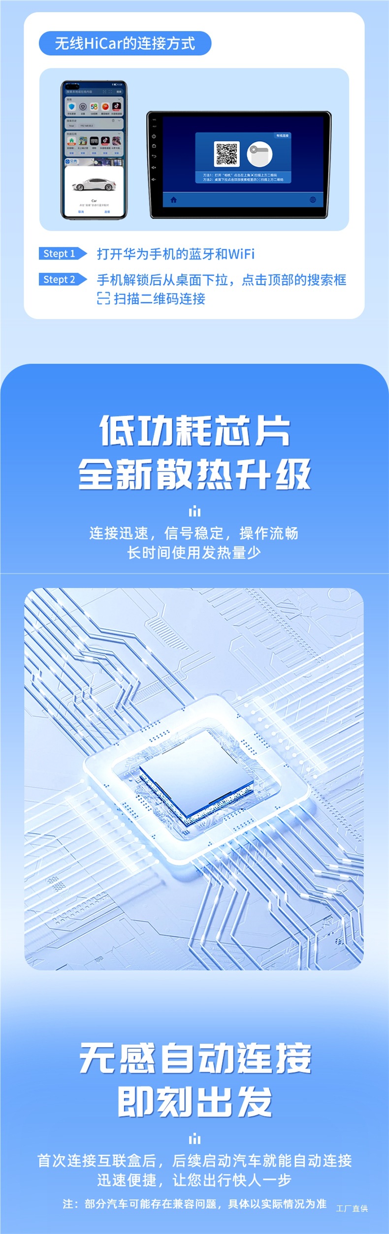 Junyong Wireless Carplay Box Is Suitable for Byd Android Car Interconnection Huawei Hicar Car Machine Model Peihui